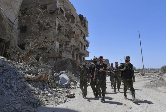 Syrian army frees Yarmouk Palestinian refugee camp in south of Damascus