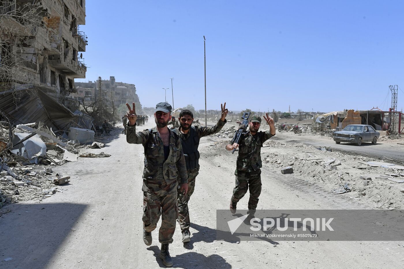 Syrian army frees Yarmouk Palestinian refugee camp in south of Damascus