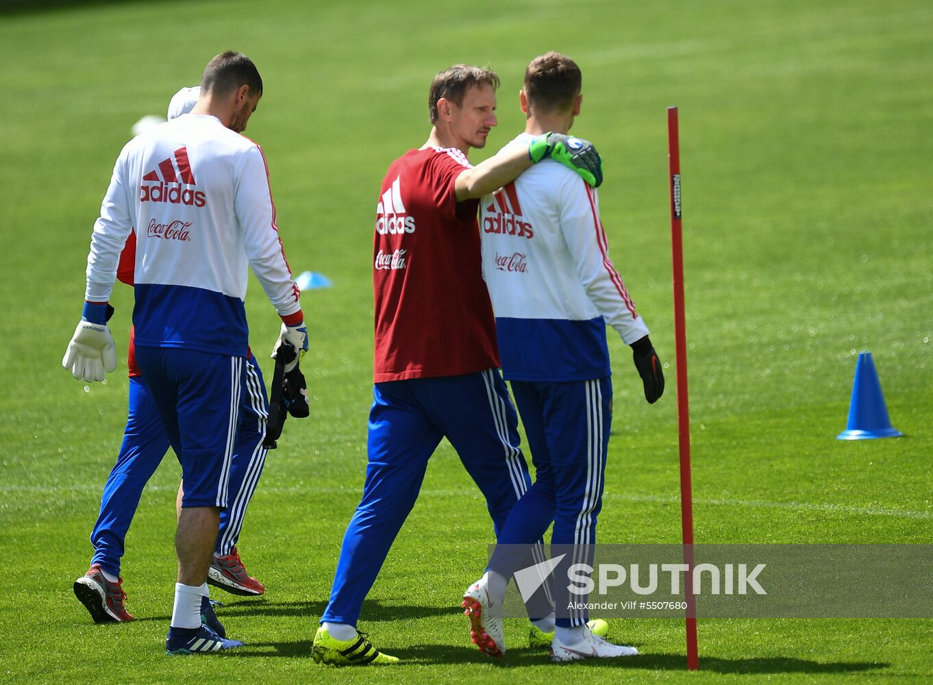 Football. National team's training camp