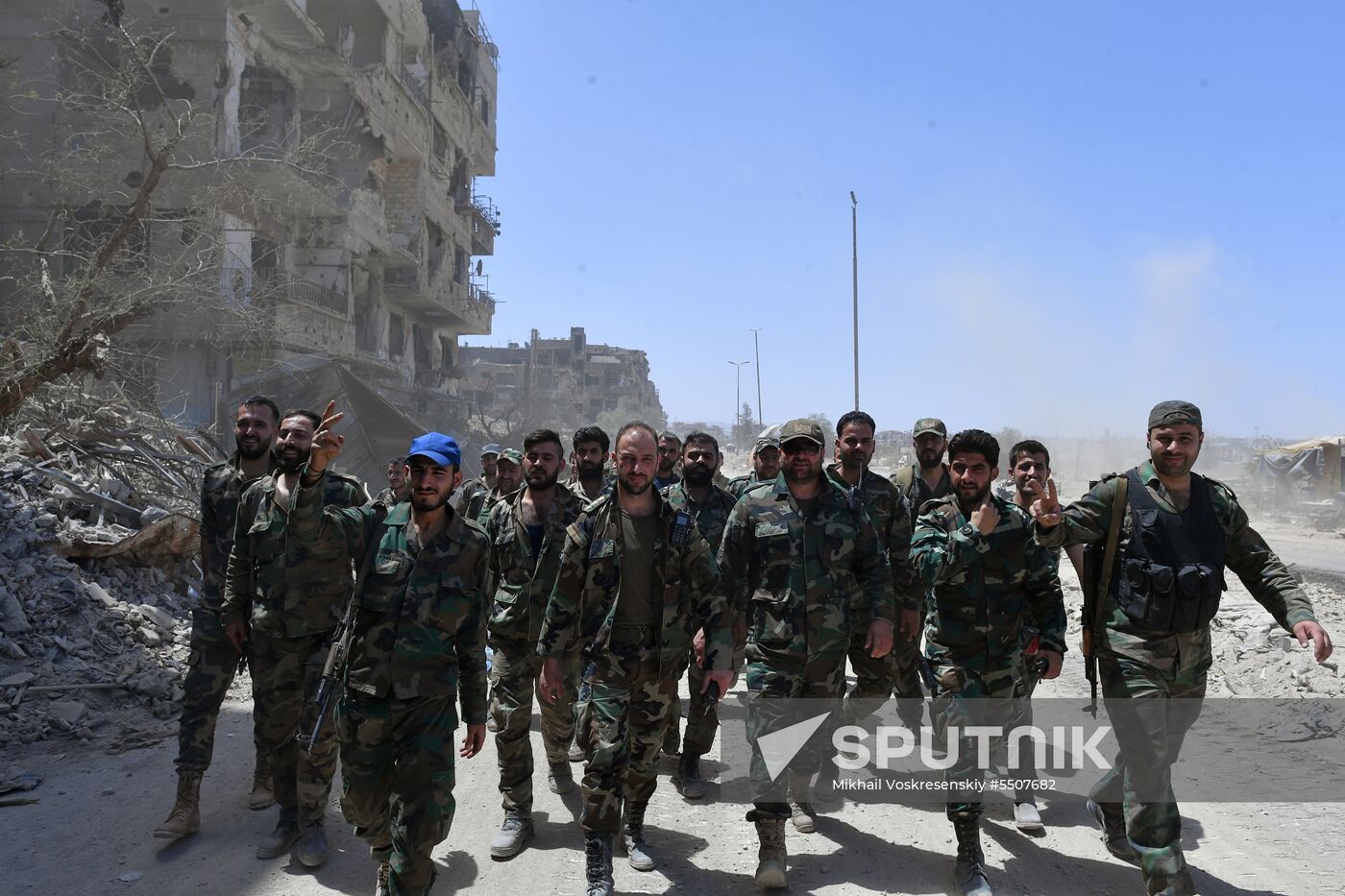 Syrian army frees Yarmouk Palestinian refugee camp in south of Damascus