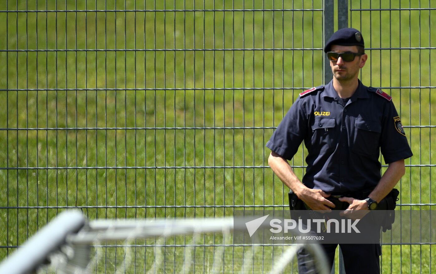 Football. National team's training camp