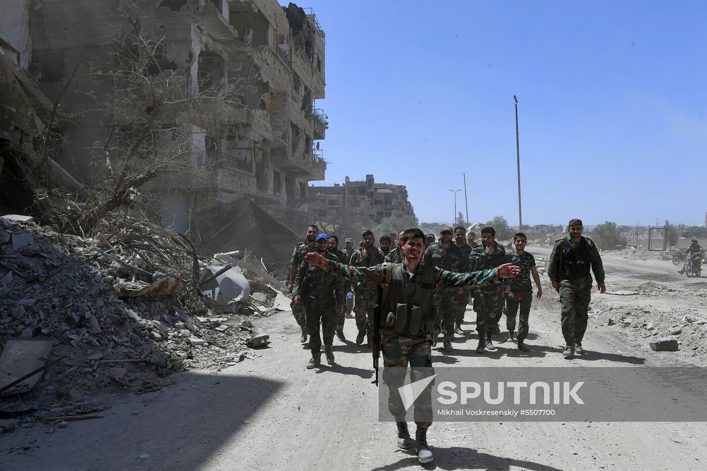 Syrian army frees Yarmouk Palestinian refugee camp in south of Damascus