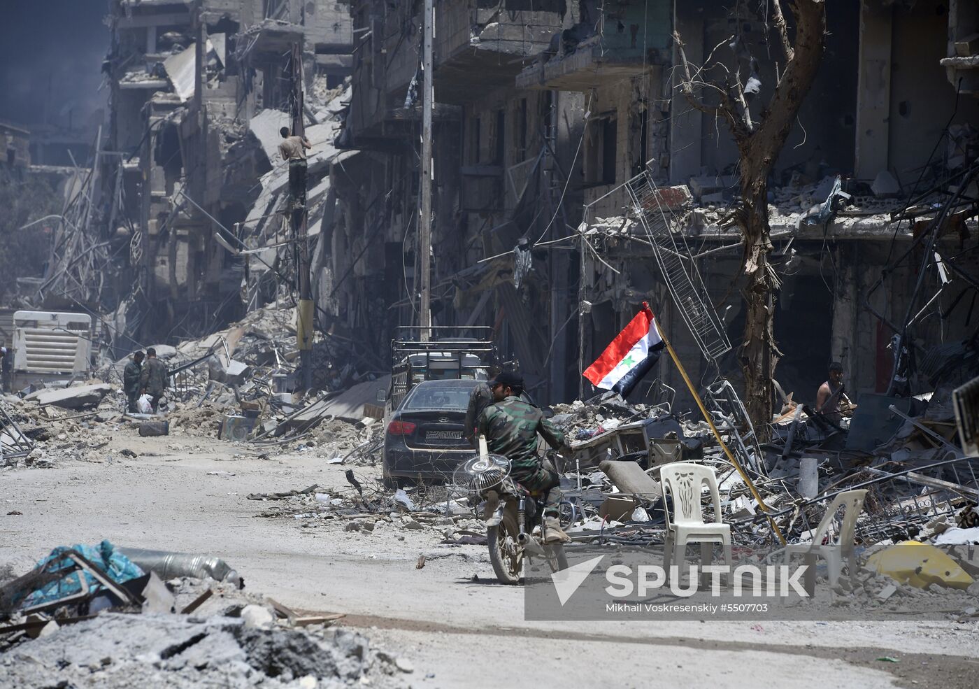 Syrian army frees Yarmouk Palestinian refugee camp in south of Damascus