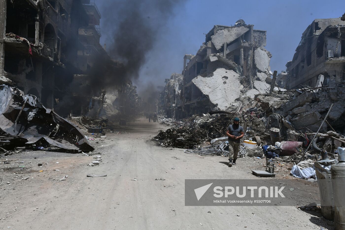 Syrian army frees Yarmouk Palestinian refugee camp in south of Damascus