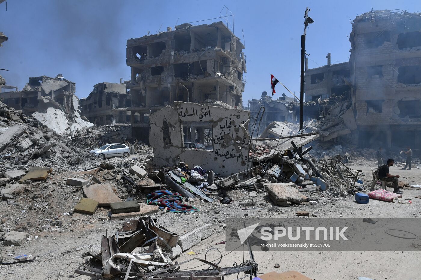 Syrian army frees Yarmouk Palestinian refugee camp in south of Damascus