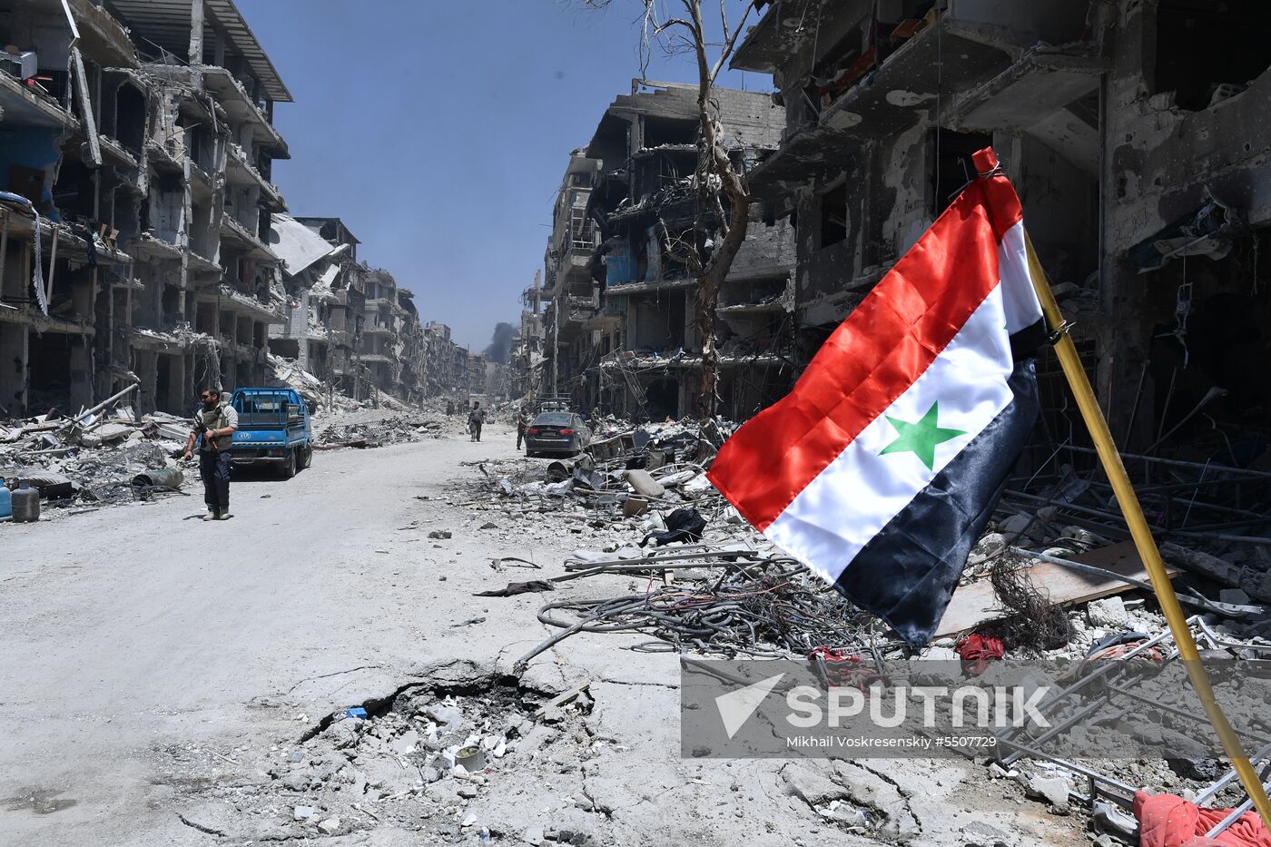 Syrian army frees Yarmouk Palestinian refugee camp in south of Damascus