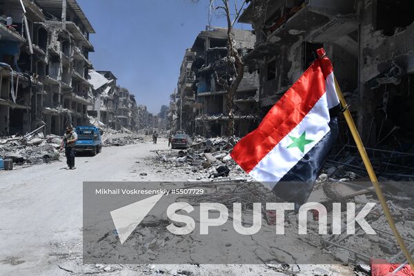 Syrian army frees Yarmouk Palestinian refugee camp in south of Damascus