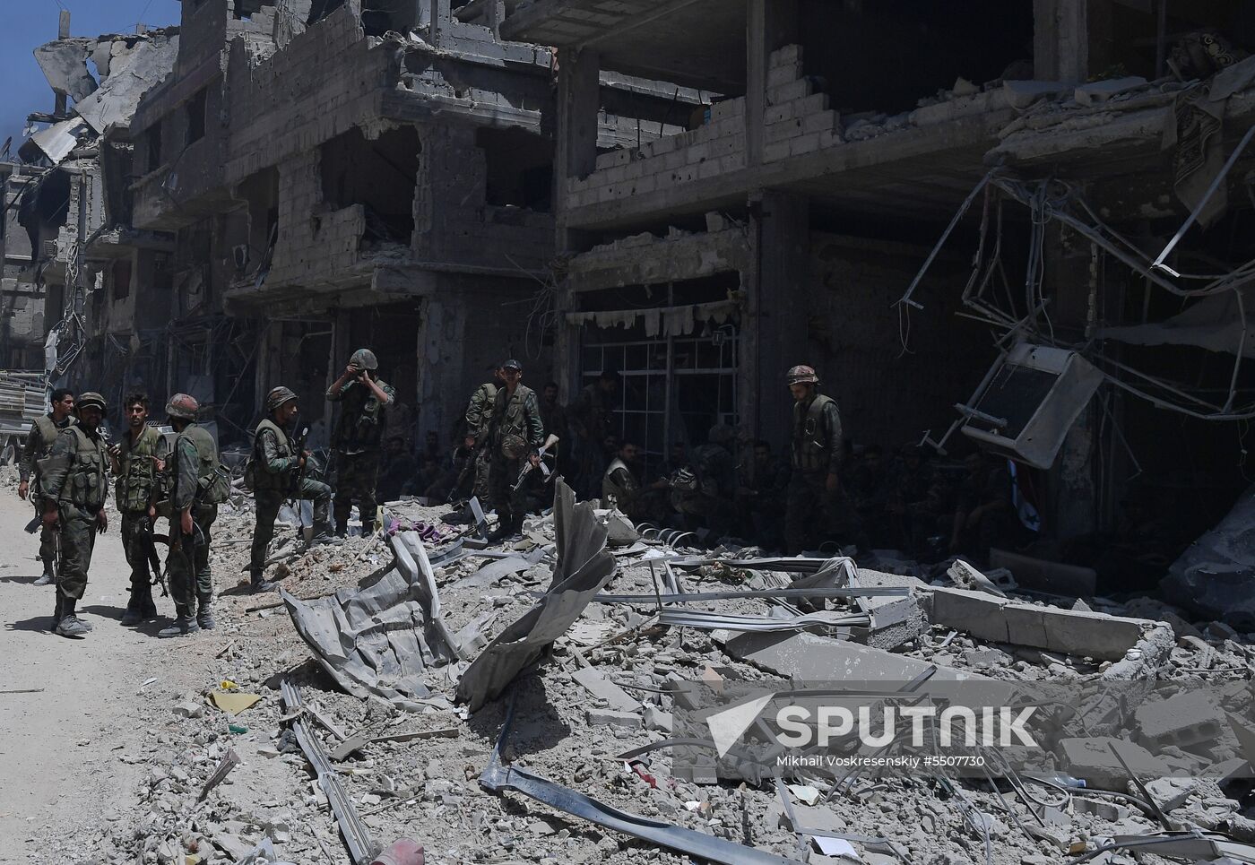 Syrian army frees Yarmouk Palestinian refugee camp in south of Damascus