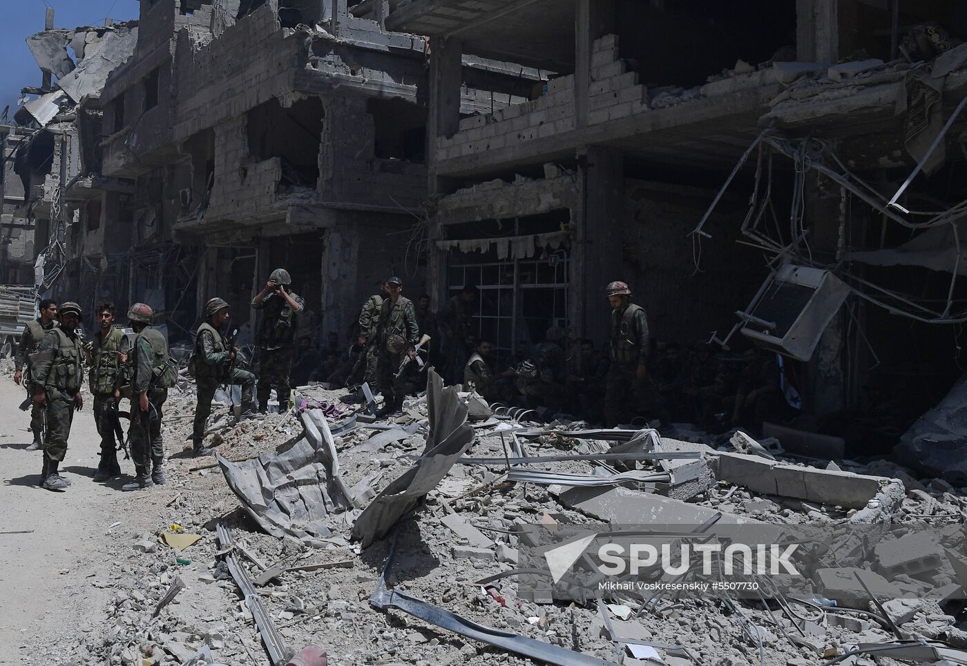 Syrian army frees Yarmouk Palestinian refugee camp in south of Damascus