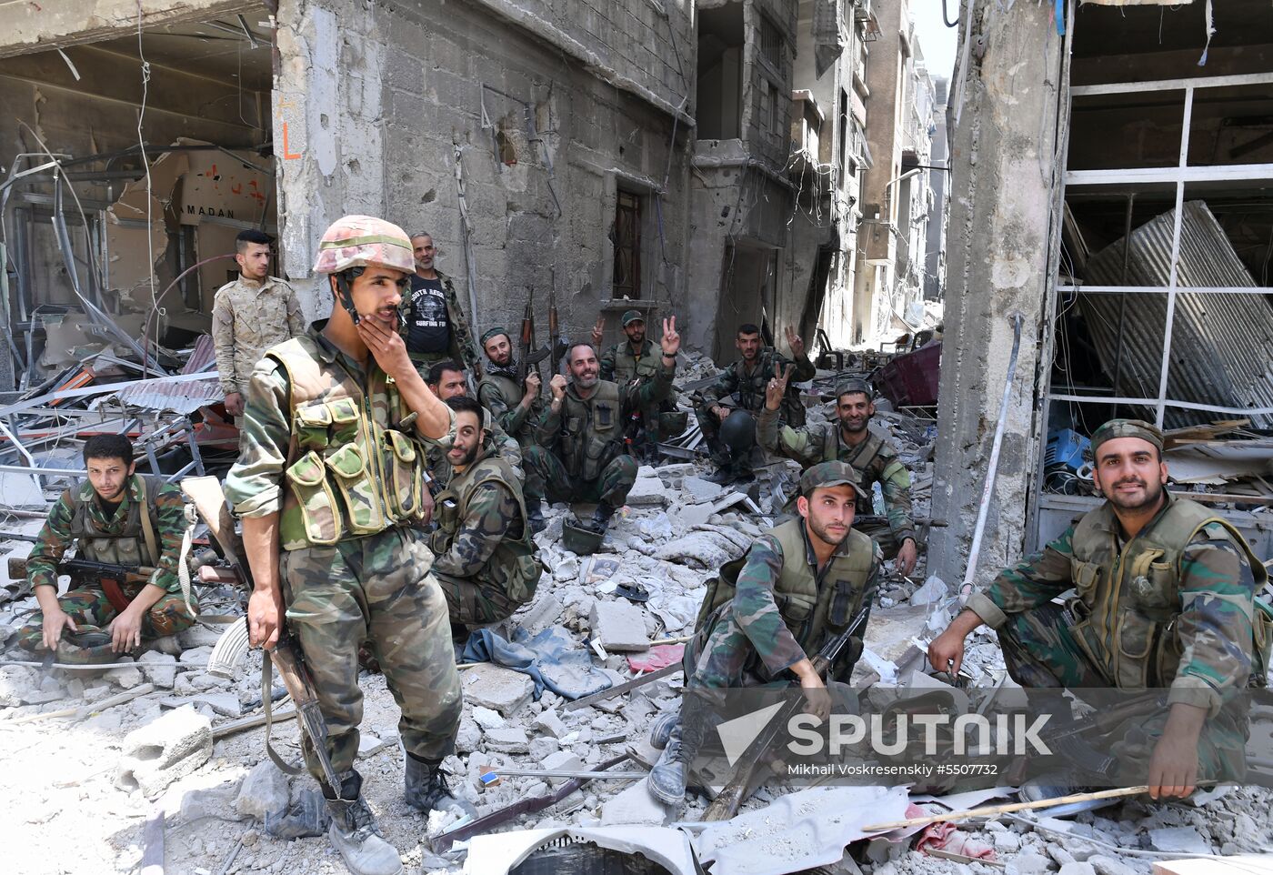 Syrian army frees Yarmouk Palestinian refugee camp in south of Damascus
