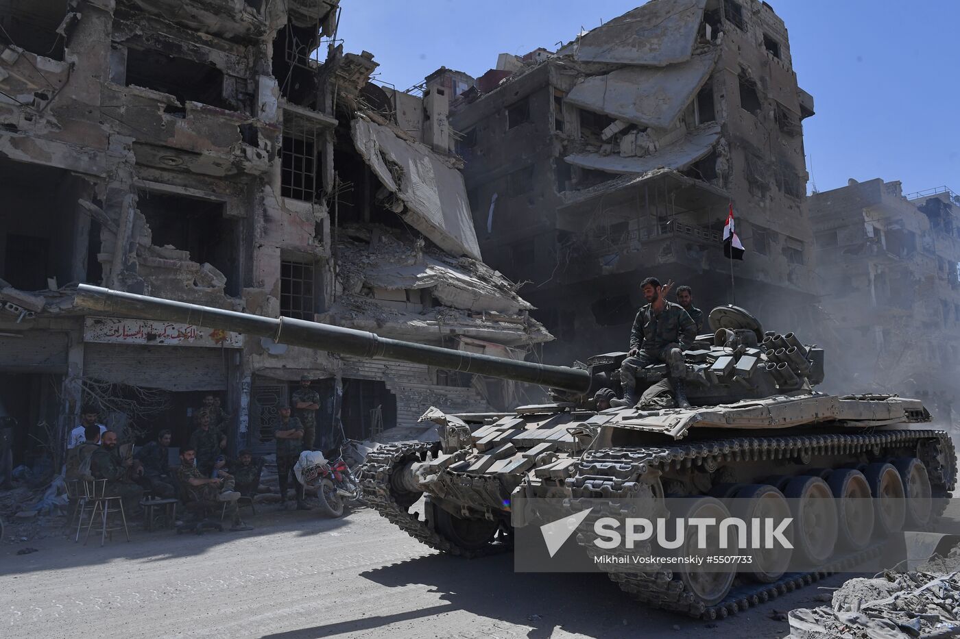 Syrian army frees Yarmouk Palestinian refugee camp in south of Damascus