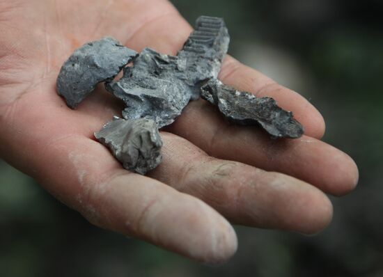 Aftermath of shelling of residential areas in Donbass by Ukrainian armed forces