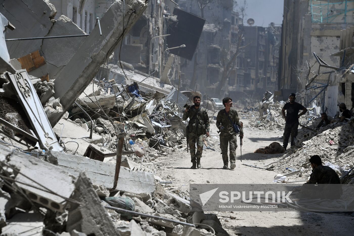 Syrian army frees Yarmouk Palestinian refugee camp in south of Damascus