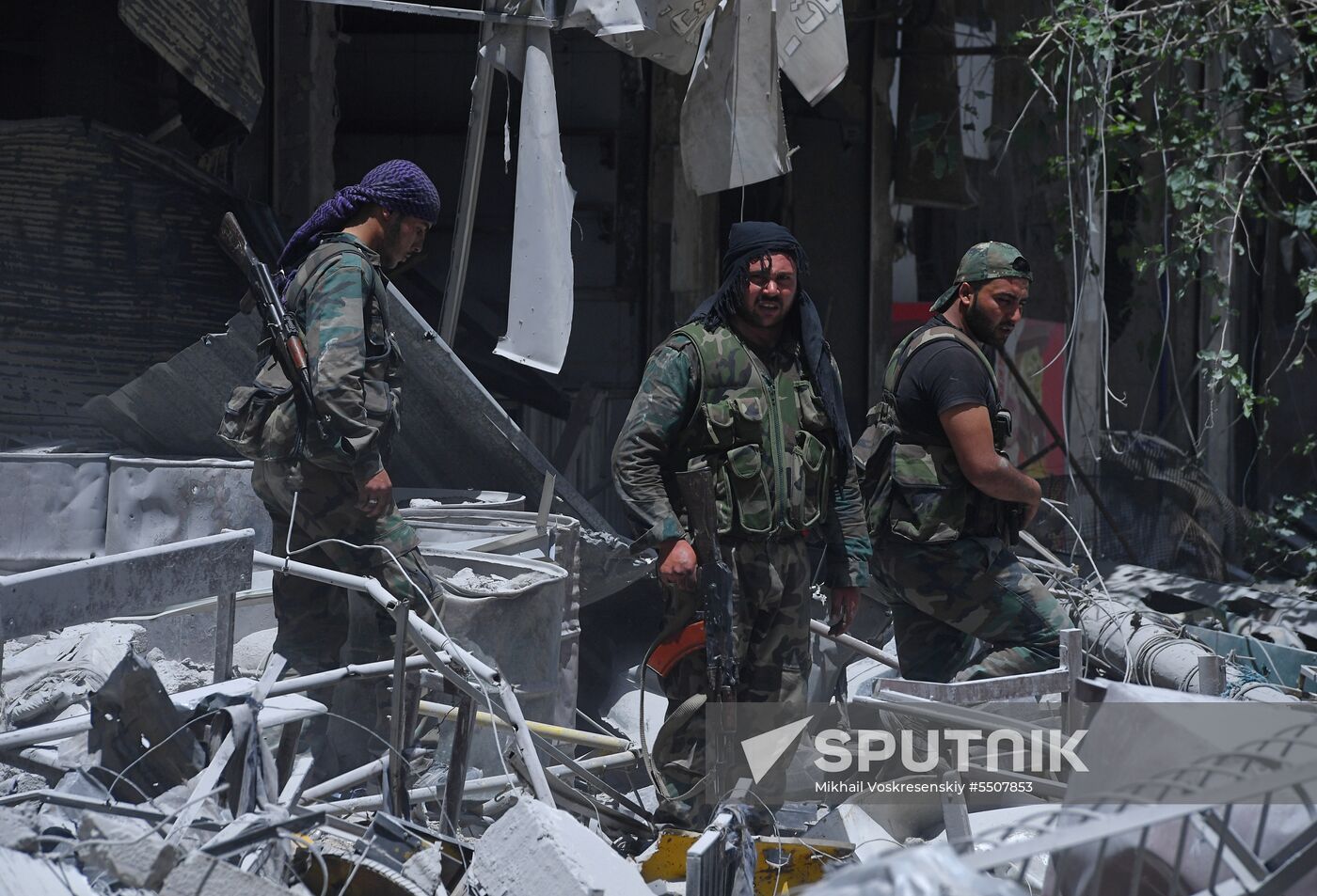 Syrian army frees Yarmouk Palestinian refugee camp in south of Damascus