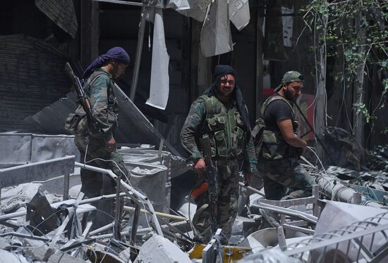 Syrian army frees Yarmouk Palestinian refugee camp in south of Damascus