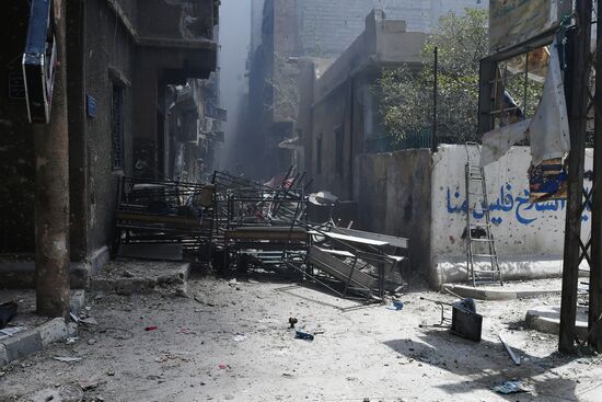 Syrian army frees Yarmouk Palestinian refugee camp in south of Damascus