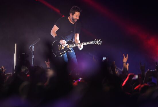 Nickelback concert in Moscow