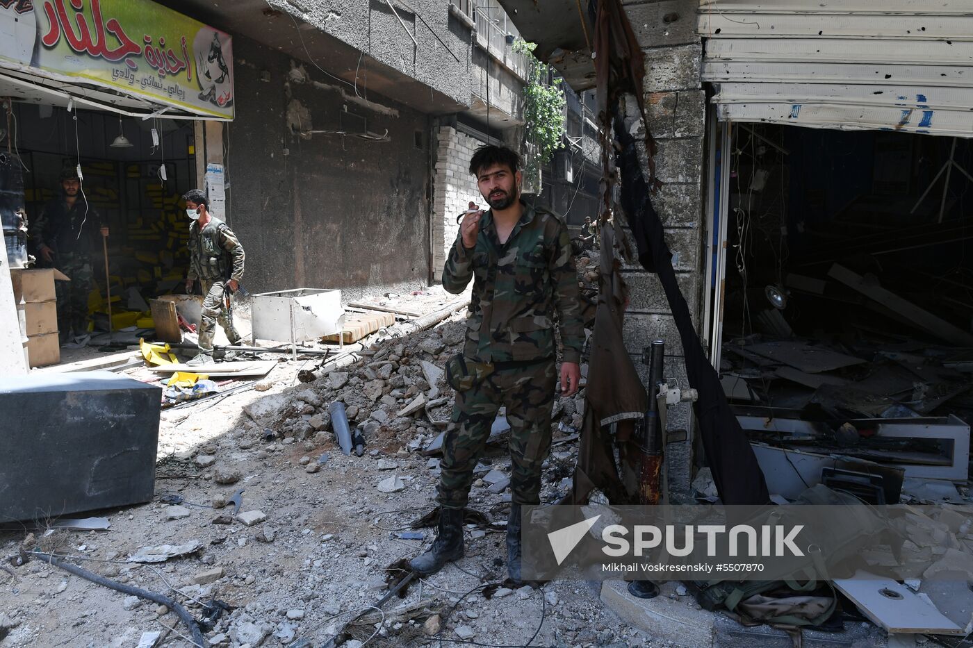 Syrian army frees Yarmouk Palestinian refugee camp in south of Damascus