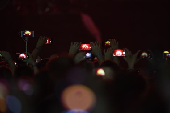 Nickelback concert in Moscow
