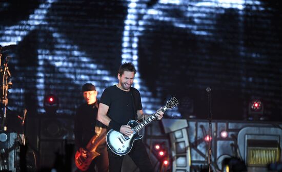 Nickelback concert in Moscow