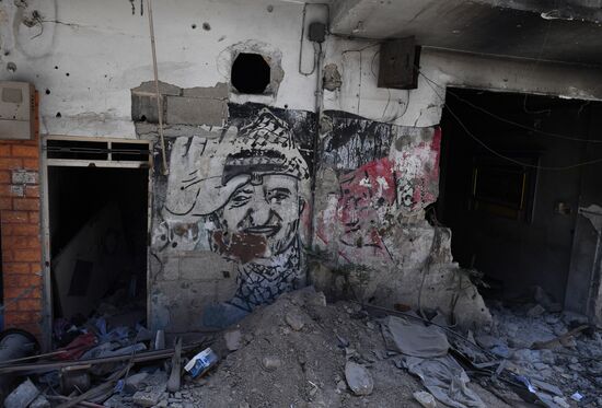 Syrian army frees Yarmouk Palestinian refugee camp in south of Damascus