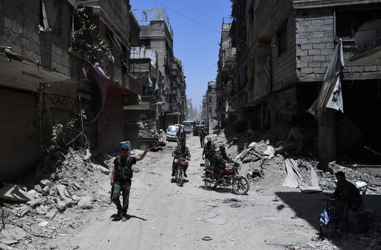 Syrian army frees Yarmouk Palestinian refugee camp in south of Damascus