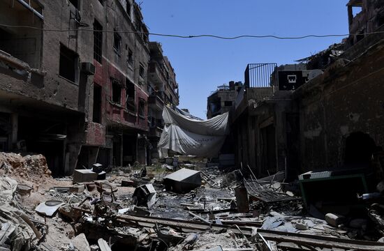 Syrian army frees Yarmouk Palestinian refugee camp in south of Damascus