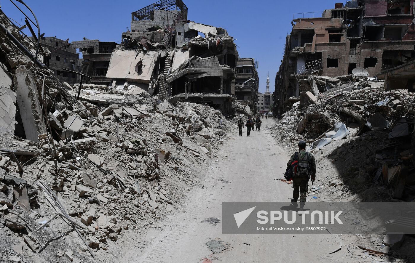 Syrian army frees Yarmouk Palestinian refugee camp in south of Damascus