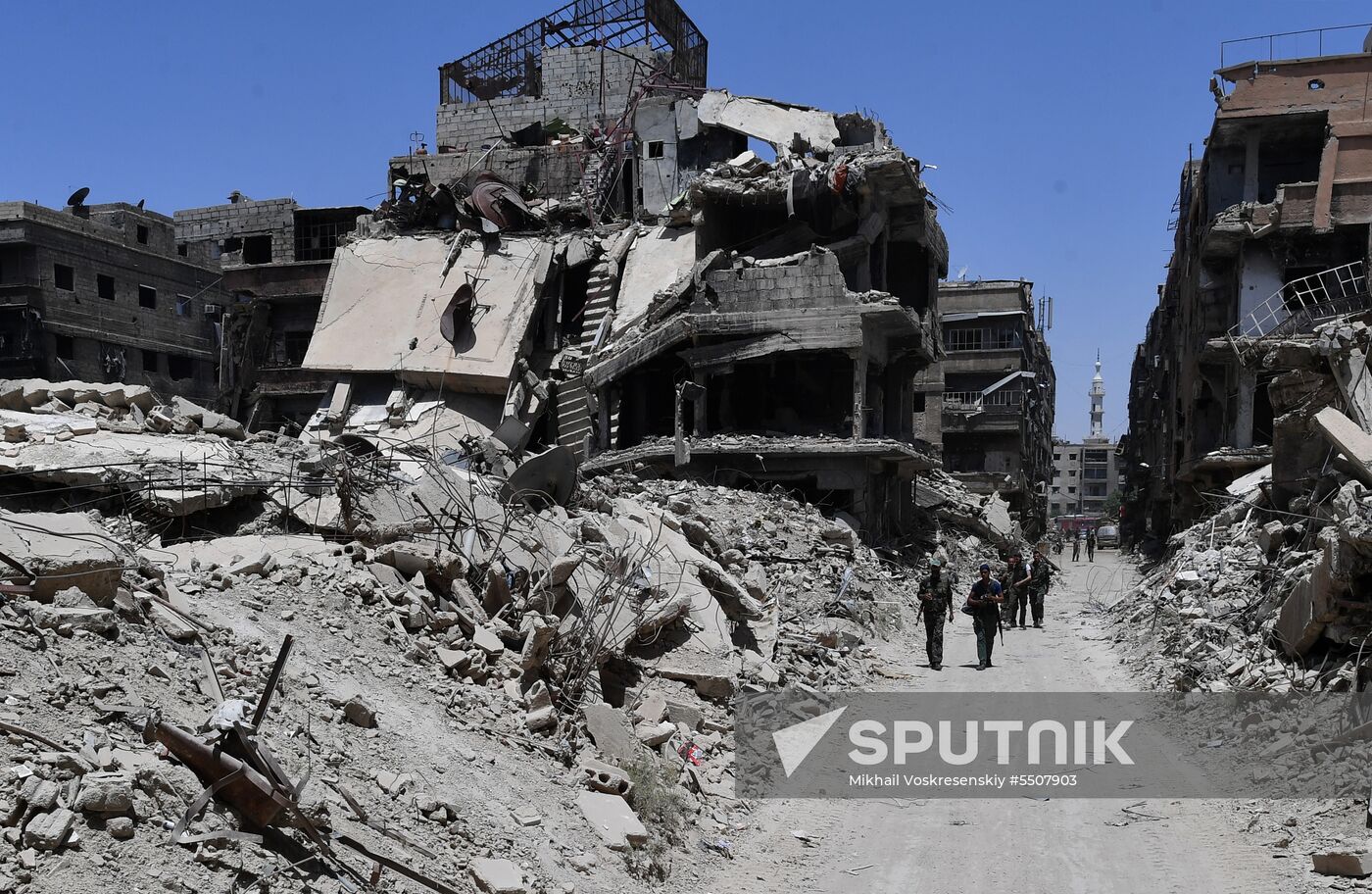 Syrian army frees Yarmouk Palestinian refugee camp in south of Damascus