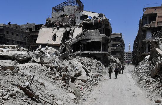 Syrian army frees Yarmouk Palestinian refugee camp in south of Damascus