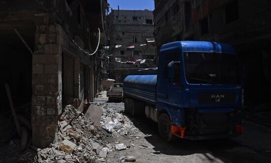 Syrian army frees Yarmouk Palestinian refugee camp in south of Damascus