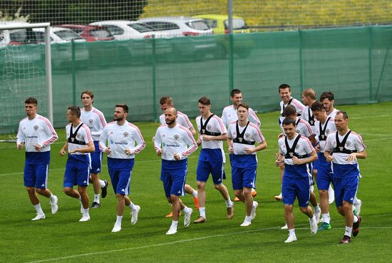 Football. National team training session