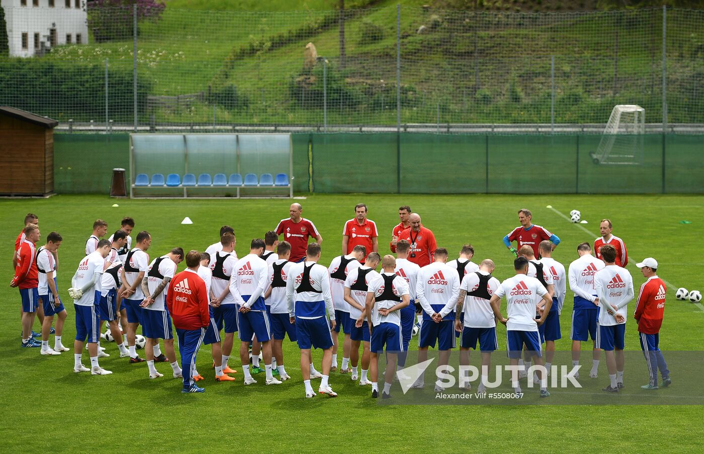 Football. National team training session