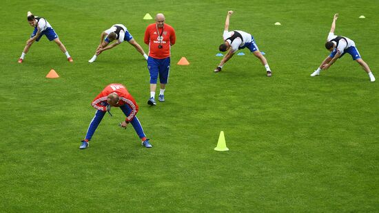 Football. National team training session