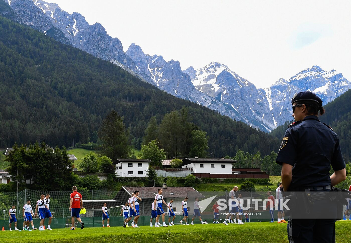 Football. National team training session