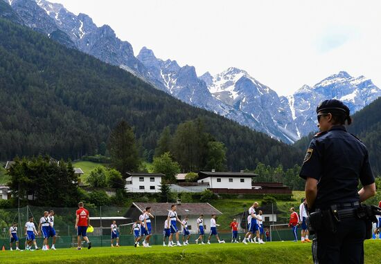 Football. National team training session