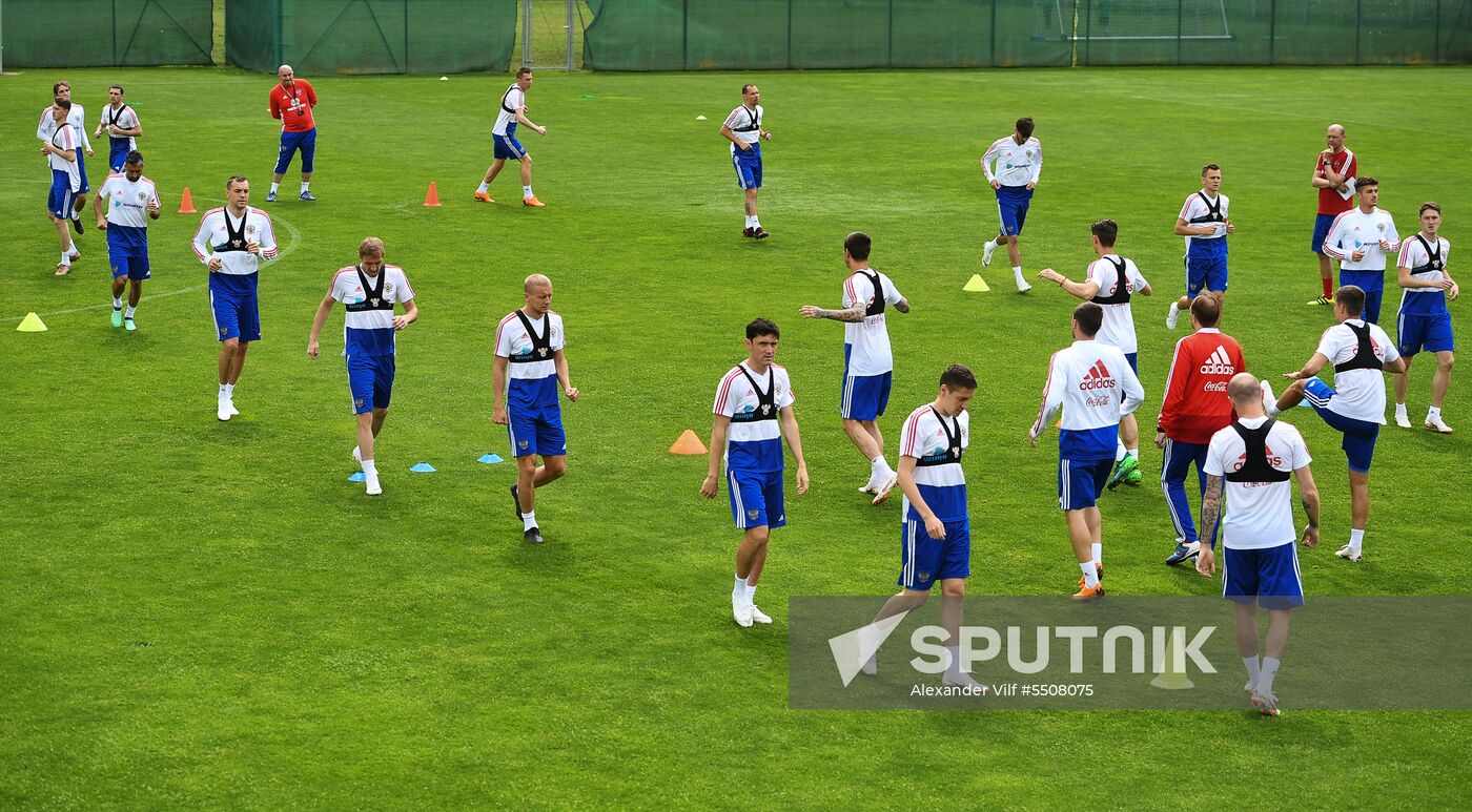 Football. National team training session