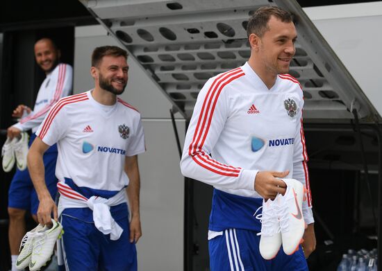 Football. National team training session