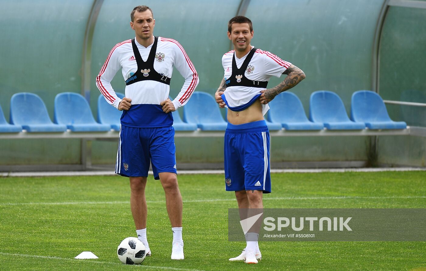 Football. National team training session