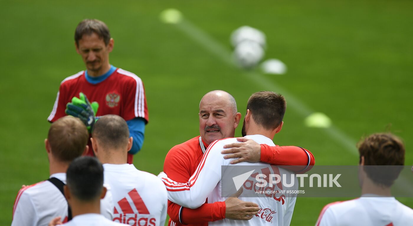 Football. National team training session