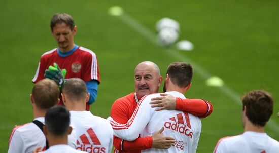 Football. National team training session
