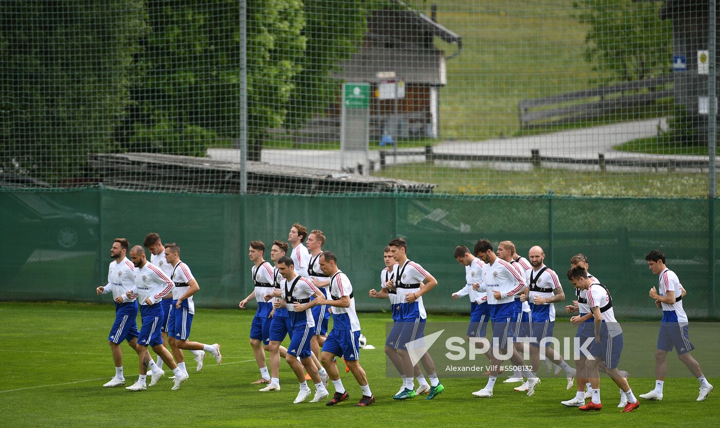 Football. National team training session
