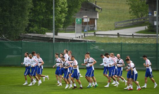 Football. National team training session