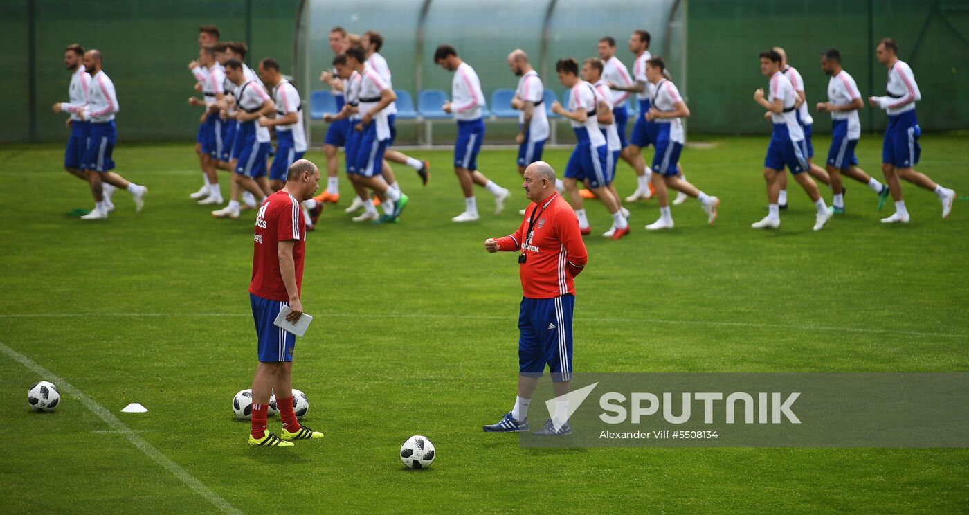 Football. National team training session