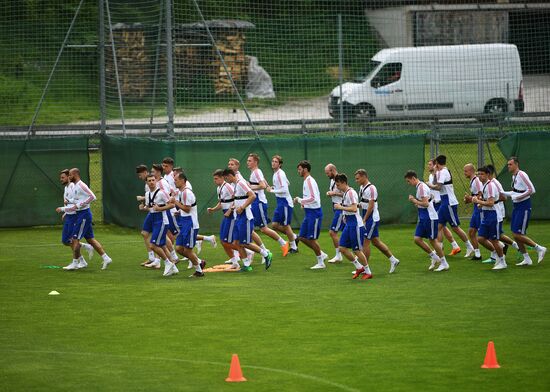 Football. National team training session
