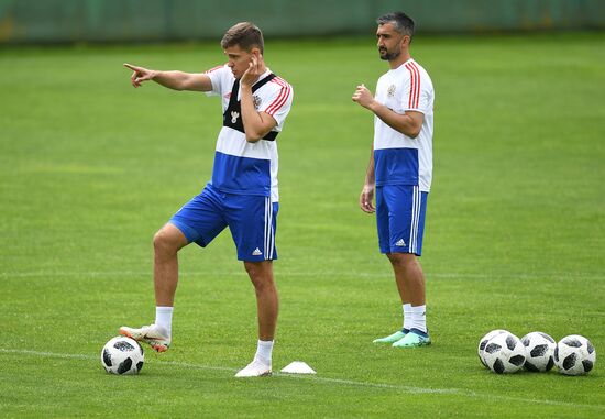 Football. National team training session