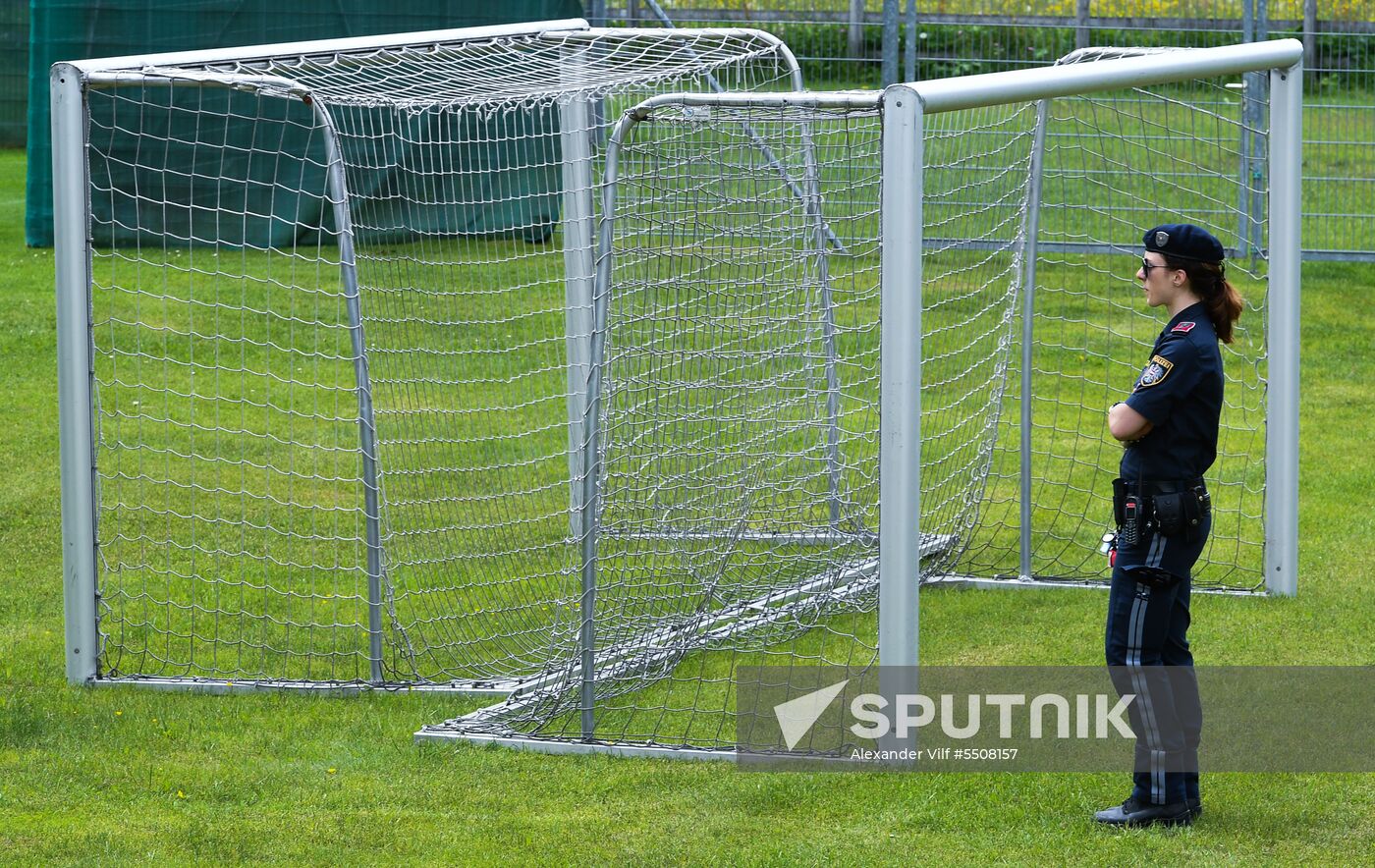 Football. National team training session