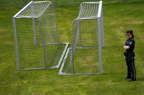 Football. National team training session