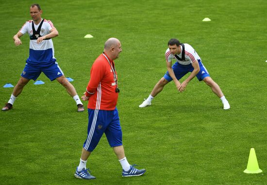Football. National team training session