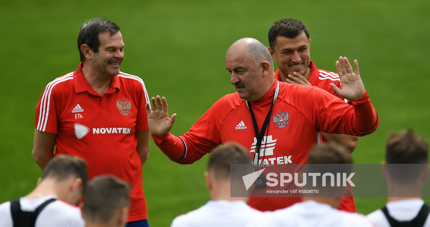Football. National team training session